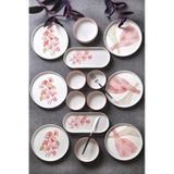 14 Parça 6 Kişilik Ginkgo Stackable Kahvaltı Takımı - Kahvaltılık