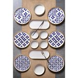 14 Parça 6 Kişilik Karo Stackable Kahvaltı Takımı - Kahvaltılık