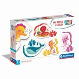 14 Parça Supercolor Puzzle: Ilk Puzzle Koleksiyonum Deniz Hayvanları