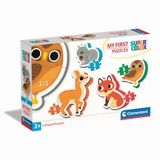 14 Parça Supercolor Puzzle: İlk Puzzle Koleksiyonum Orman Hayvanları