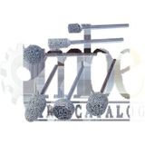 1/4'' Şaft - 3/4 x 2-1/2'' (A1) Serisi 732 - Dokumasız Naylon Aşındırıcı Monte Nokta