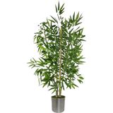 140 cm 4 gövdeli yapay bambu agacı metal saksı svm.1436