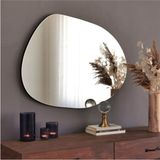 140 cm Asimetrik Duvar Dekorasyon Aynası - Konsol Üstü Salon Dekorasyon Aynası-435