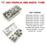 140 Parça M6 İnox Yhb Vida Somun Ve Pul Seti