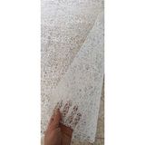 140 X 400 CM Silinebilir Lüks Masa Örtüsü Şeffaf Hasır Desen Beyaz Pvc Masa Örtüsü
