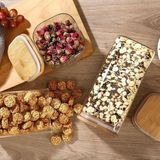 1400ML Sızdırmaz Vakumlu Bambu Kapaklı Borosilikat Cam Kavanoz – Hava Geçirmez & Dayanıklı G