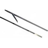 140CM 6.5mm Paslanmaz Çelik Çentikli Tahitian Zıpkın Şişi - Gri