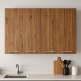 140LIK Atlas Çam Üst Modül, Mutfak Dolabı, Çok Amaçlı Dolap, Kiler Dolabı - 140 cm