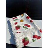140x170 Raşel Leke Tutmaz Güpürlü Masa/Sofra örtüsü Fruits BHT006