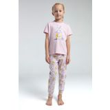 14102 Toontoy Kız Çocuk Komple Baskılı Pijama Takım 14102 Pembe 9-10 YAŞ