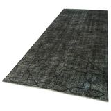 141x375 cm Geometrik Halı Siyah Geometrik Yün El Dokuma Modern Geometrik Etnik Eskitme Desenli Boho Oturma Odası Salon Yolluk Koridor Mutfak Halısı