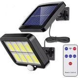 144 LED Güneş Enerjili 3 Mod Kumandalı 3.5 mt Kablolu Kaliteli Sensörlü Solar Sokak Lambası