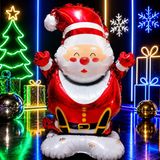 149 Cm Noel Baba Folyo Balon Santa Claus Year's Balloon Dev Noel Baba Balonu Yılbaşı Ağacı Süsleri Vitrin