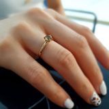 14k Altın Smoky Quartz Taşlı Yüzük