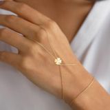14k Altın Yonca Model Şahmeran
