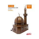 14lazerkesim 3d Büyük Boy Ahşap Kubbeli Cami Maketi 86 Parça