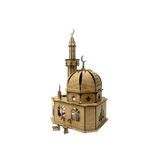 14lazerkesim 3d Büyük Boy Ahşap Kubbeli Cami Maketi Boyanabilir 86 Parça