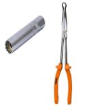 14MM 9cm Buji Lokması Yıldız Mıknatıslı Lokma Buji Pensesi Rico