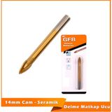 14MM Seramik Cam Delme Matkap Ucu - Altın
