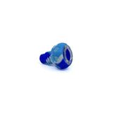 14mm18mm Uyumlu Silikon Yedek Pipo Haznesi - Kırılmaz Tasarım (Cam Elekli İç Hazne) - Mavi