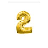 14Süs 2 Rakam Gold Folyo Balon Sayılı Balon 100 Cm Dev Boy