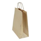 14Süs Burgu Büküm Sap Kraft Kağıt Poşet Çanta, 25x31x12cm, 10 Adet