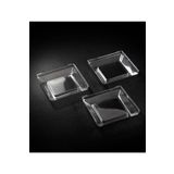 14Süs Plastik Kristal Mini Kare Tabak 6x6cm - 50 Adet (1 Paket)