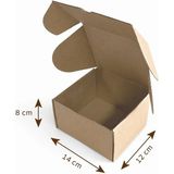 14x12x8 cm E Dalga E-Ticaret Karton Kutu , Kargo Kutusu 1 Adet