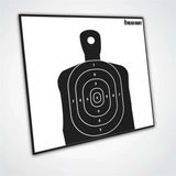 14X14cm Head Shot Hedef Kağıdı 50 Adet