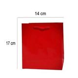 14x17 Cm Kırmızı Renk Tutma İpli 25 Li Karton Çanta