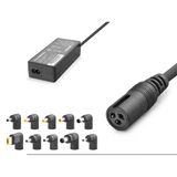 15-24V 90W Universal Laptop Adaptörü - 10 Farklı Uç - Tüm Markalarla Uyumlu - Siyah Hd8887