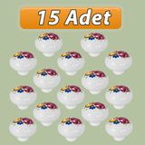 15 Adet Menekşe Kulp Beyaz Polimer Düğme Kulp Mantar Mobilya Mutfak Dolabı Çekmece Kulbu Kulpları