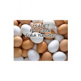 15 Adettavuk Folluk Yumurta Pvc Sahte Tavuk Yumurtasi Plastik Tavuk Yumurta