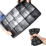 15 Bölmeli Silikon Buz Kalıbı – Kolay Çıkarma, BPA Free, Büyük Küp Buzluk Tepsisi, Ev, Kokteyl ve İçecekler İçin Buz Küpü Kalıbı, Dondurucu Dondurma Kalıbı, Buz Kalıpları (1 Adet)