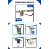 15 Cm 40 Adet Kanallı Pano Kancası Raf Askısı