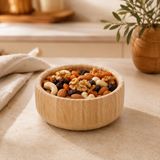 15 cm Bambu Oyuk Kase, Çerezlik Atıştırmalık ve Sunum Kasesi
