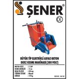 15 cm. Elektrikli Asfalt Beton Kesme Makinası 380v
