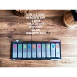 1,5 cm x 4,5 cm Her Rakam 25 Sayfa 10 Rakam Şeffaf Plastik Malzeme Yapışkanlı Not Kağıdı Post-It