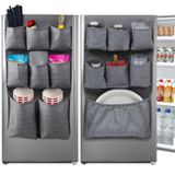 15 Ekstra Büyük Cepli Mini Buzdolabı Düzenleyici 65 "x 12.6" Çoğu Ev Buzdolapları için Mini Buzdolabı Aksesuarları Yurt, Ofis, Mutfak, Ev, Okul, Diğer Günlük Eşyalar için (Gri)