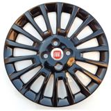 15 Inc Fiat Linea Jant Kapagi 4 Adet Celik Jant Gorunumlu Parlak Siyah 5110Syh