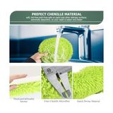 15° Işten Tasarruflu Dirsek Uzatma Direkli Duvar Temizleyici, Uzun Saplı Duvar Paspası, Süpürgelik Temizleyici Aleti, Mikrofiber Toz Temizleyici, Duvar, Zemin, Tavan, Pencere Için Temizleme Fırçası - Ahşap