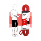 15 Kg Direnç Bandı Kas Geliştirme Lastiği Fitness Pilates Cross Training Bant Kırmızı - Orta Sert Kırmızı