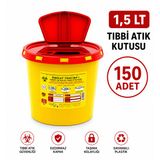 1,5 LT TIBBİ ATIK KUTUSU 150 ADET