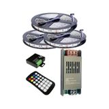 15 Metre 12v 60 Ledli Rgb Dış Mekan Silikonlu Şerit Led 16,5a Slim Trafo 24 A Rf Led Kontrol Üniteli