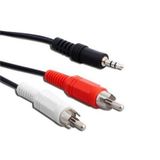 1,5 METRE 2 RCA 1 STREO AUX PC BİLGİSAYAR SES SİSTEM KABLOSU