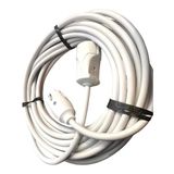15 METRE 3x1,5 MM CCA TTR TEKLİ BEYAZ RENK TOPRAKLI KAUÇUK SEYYAR ELEKTRİK KABLOSU