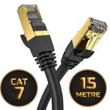 15 Metre Cat 7 Ethernet Kablosu 10 Gigabit/s 600 Mhz Premium Meta