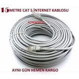 15 METRE CAT5 ETHERNET İNTERNET MODEM PC ARA KABLOSU