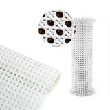(15 Metre) Plastik PVC Hazeran Örgülü Hasır Bahçe Balkon Duvar Teras Estetik Çit Süs Kaplama 45 cm
