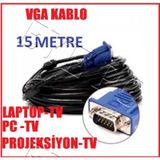 15 METRE VGA TO VGA KABLO GÖRÜNTÜ AKTARIM KABLOSU A KALİTE KALIN